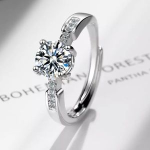 925 Sterling Silver Cubic Zirconia Crystal Ring